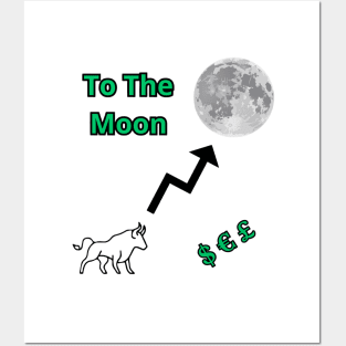 To the moon Posters and Art